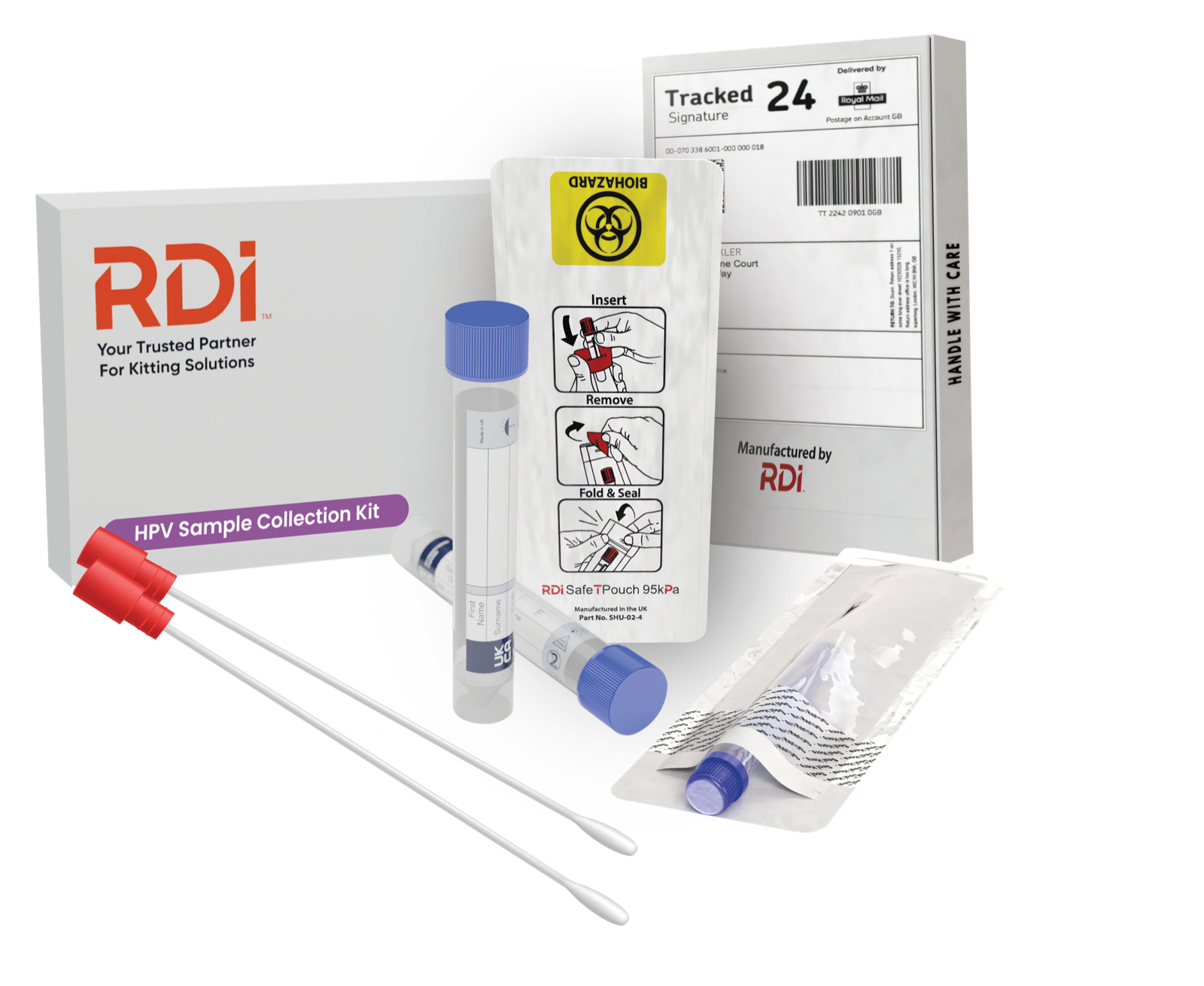RDi regulated sample-collection kit